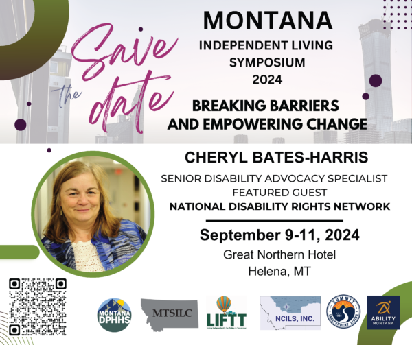 Image: Montana Independent Living Symposium 2024 Save the Date Postcard. Click here to download a PDF version.